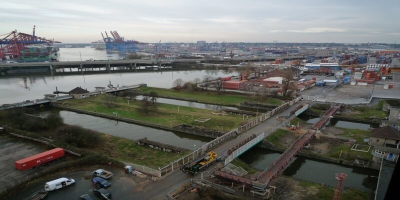 (DE) Hamburg, Rugenberger Schleuse