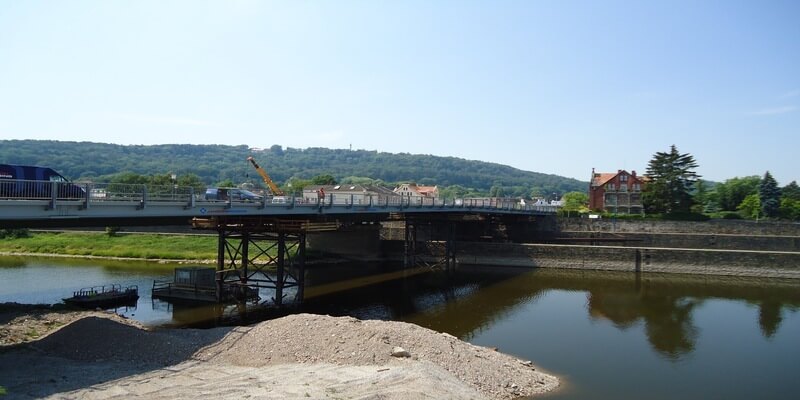 (DE) Hameln, B1, Münsterbrücke