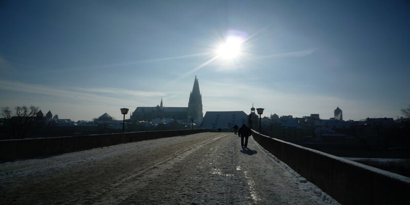 (DE) Regensburg, Steinerne Brücke, Sanierung
