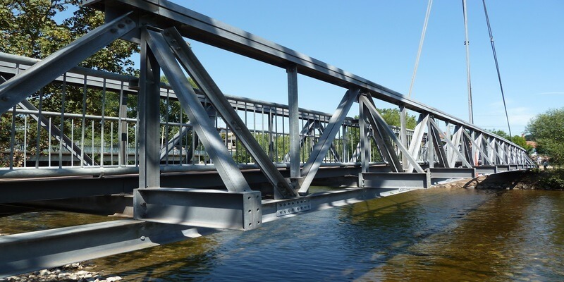 (DE) Rudolstadt, Brücke über die Saale